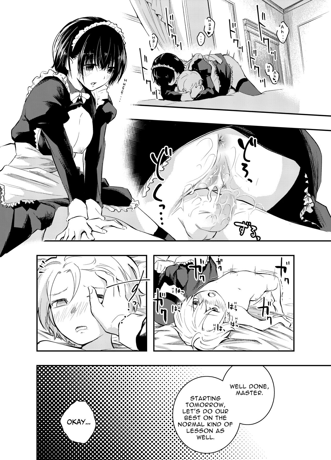 Hentai Manga Comic-A Beautiful Maid Teaches a Cheeky Shota a Lesson-Read-45